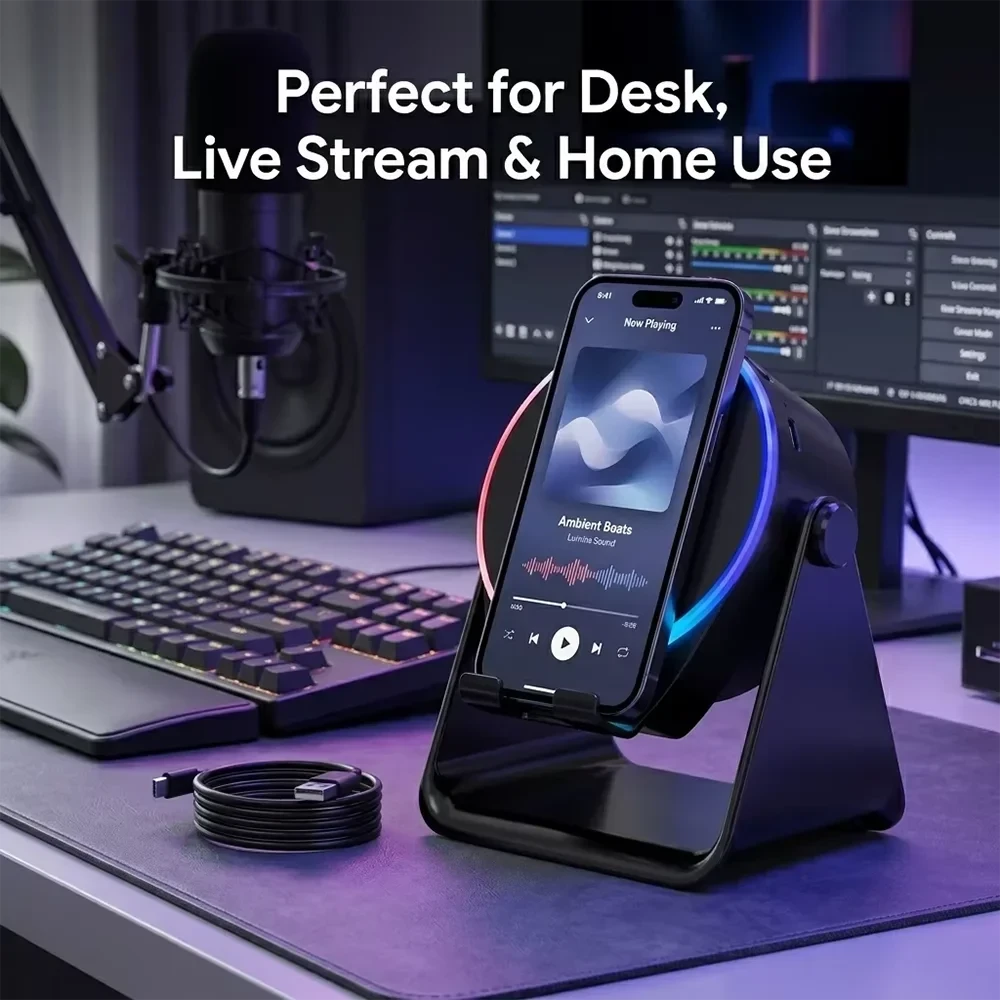 Bluetooth Speaker Phone Stand