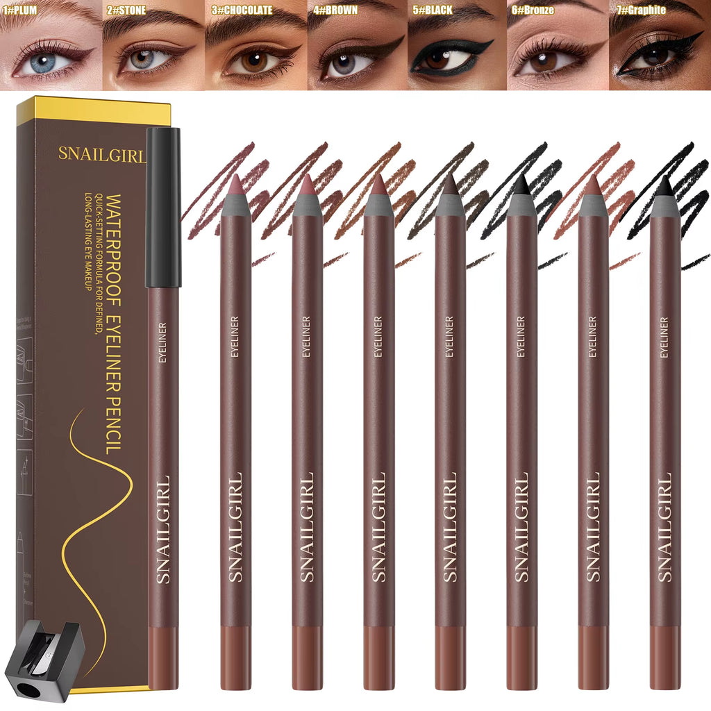 Waterproof Mineral Pigmented Liquid Eyeliner Gentle for Sensitive Eyes Multi Shades Daily Eye Liner Makeup